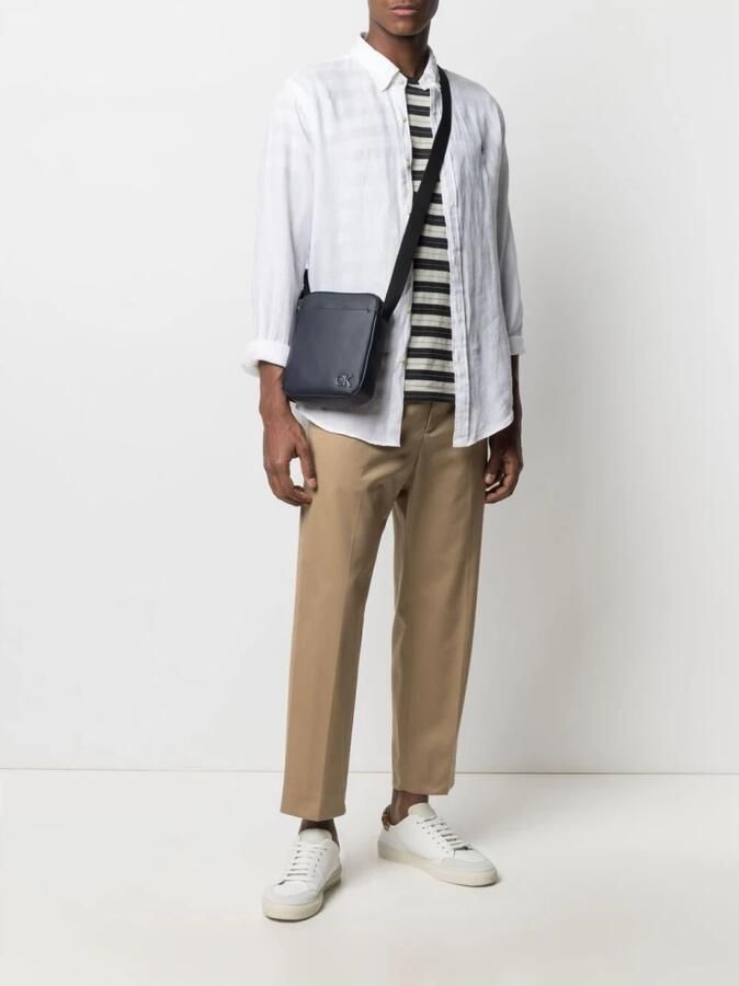 Polo Ralph Lauren Slim fit vrijetijdsoverhemd van linnen met opstaande kraag - Foto 4