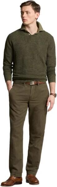 Polo Ralph Lauren Slim Fit Linnen Katoen Broek Green Heren - Foto 5