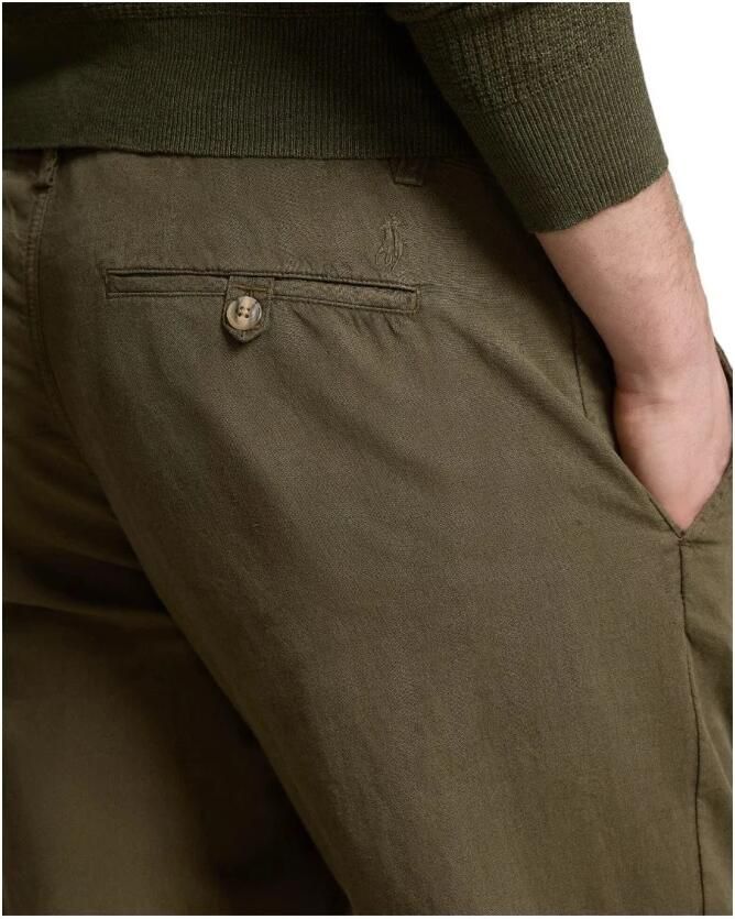Polo Ralph Lauren Slim Fit Linnen Katoen Broek Green Heren - Foto 2