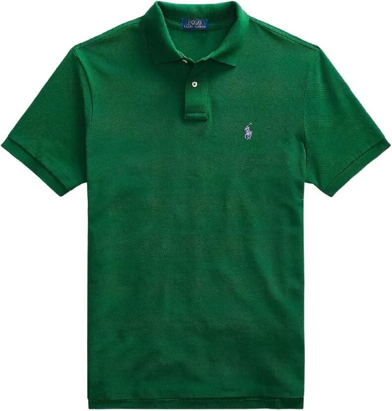 Ralph Lauren Custom Slim Fit Polo Shirt Green Heren - Foto 3