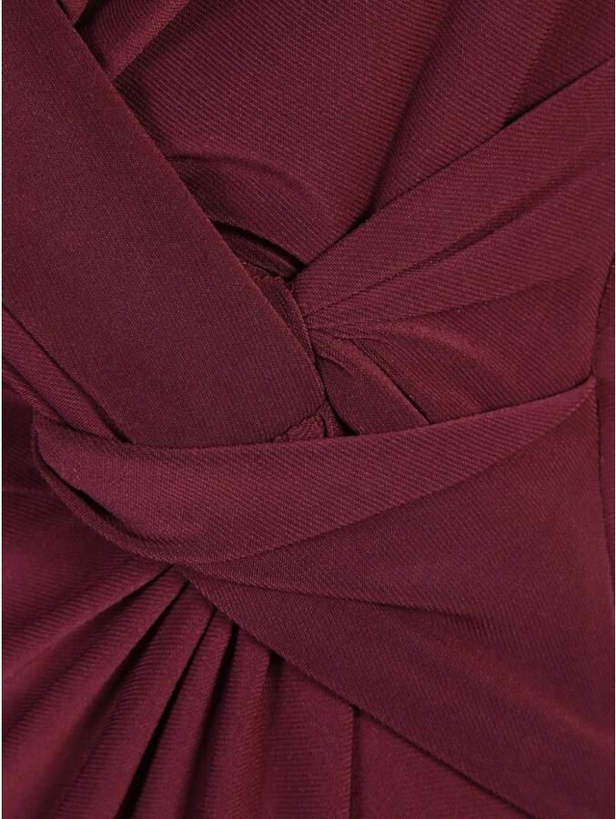 Lauren Ralph Lauren Avondjurk met knoopdetail model 'LEONIDAS'