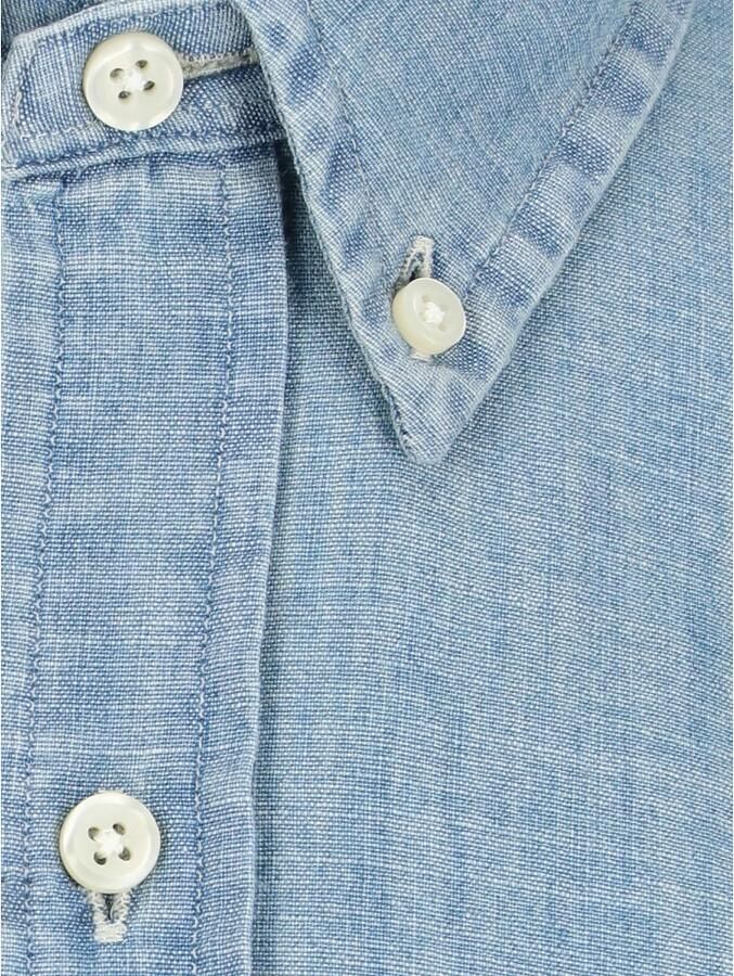 Polo Ralph Lauren Blauw Slim-Fit Overhemd met Pony Borduursel Blue Heren - Foto 5