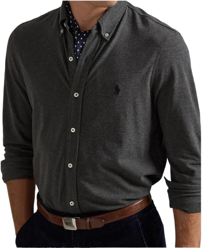 Polo Ralph Lauren Slim fit vrijetijdsoverhemd van piqué van puur katoen - Foto 4