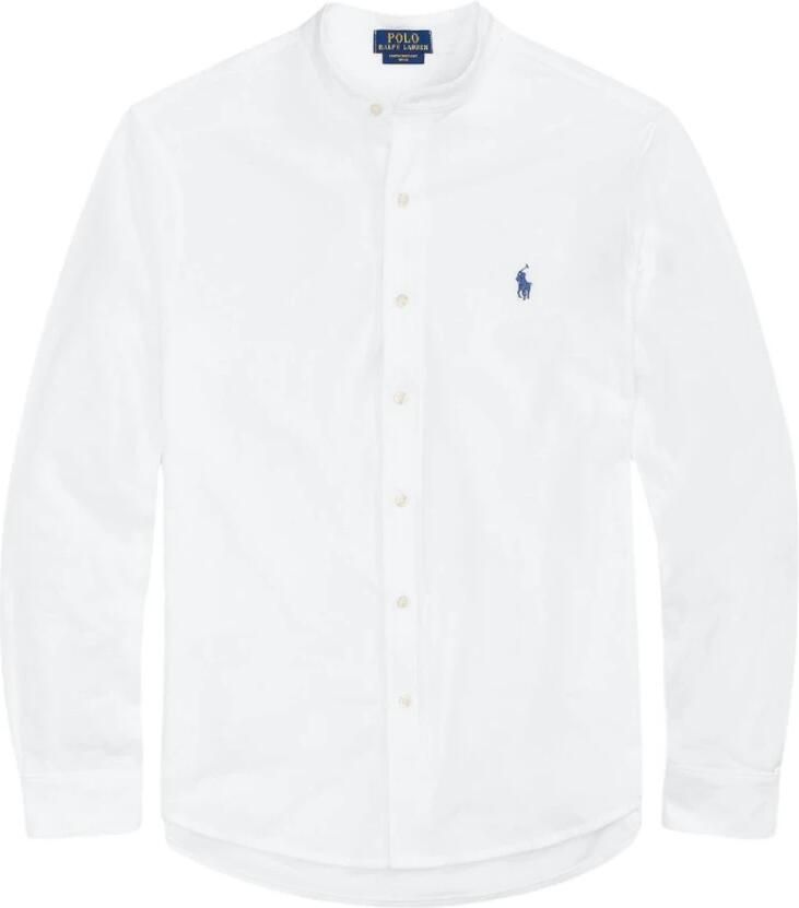 Polo Ralph Lauren Slim fit vrijetijdsoverhemd met opstaande kraag model 'FEATHERWEIGHT MESH' - Foto 5