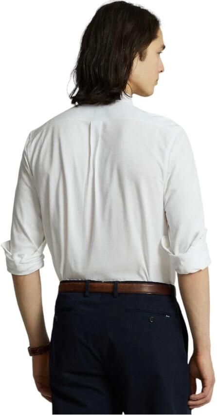 Polo Ralph Lauren Slim fit vrijetijdsoverhemd met opstaande kraag model 'FEATHERWEIGHT MESH' - Foto 3