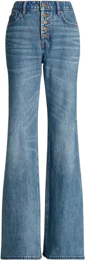 Ralph Lauren Retro Flare Full Length Flare Jeans Blue Dames - Foto 2