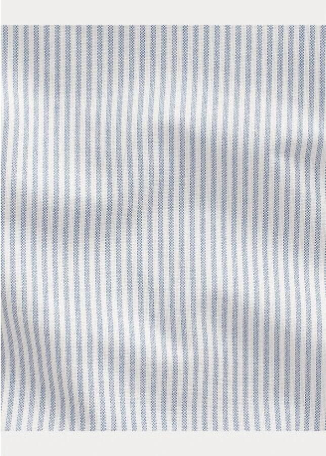 Ralph Lauren Slim Fit Blauw Wit Gestreept Oxford Overhemd voor Heren Blauw Heren - Foto 4
