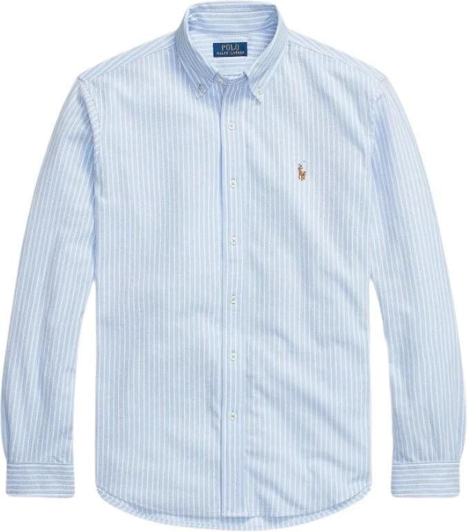 Polo Ralph Lauren Overhemd Lange Mouw CHEMISE AJUSTEE COL BOUTONNE EN OXFORD MESH PIQUE - Foto 3