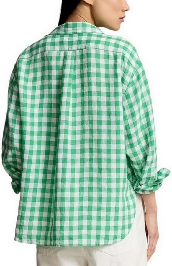 Ralph Lauren Geruit Linnen Overhemd Multicolor Dames