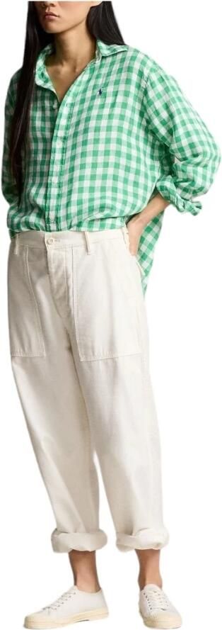 Ralph Lauren Geruit Linnen Overhemd Multicolor Dames - Foto 3