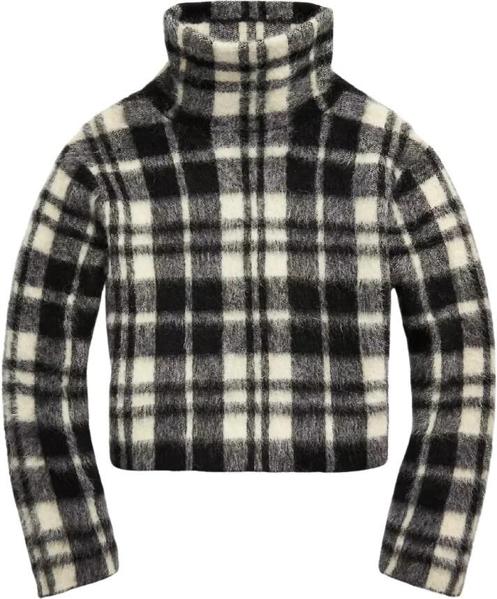 Ralph Lauren Geruite coltrui Black Dames
