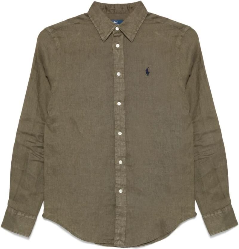 Polo Ralph Lauren Loose fit overhemdblouse van puur linnen met knoopsluiting