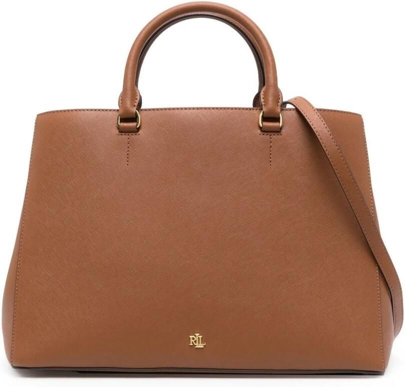 Ralph Lauren Damestas Lauren Hanna 37-Satchel-Large Oranje Orange Dames - Foto 4
