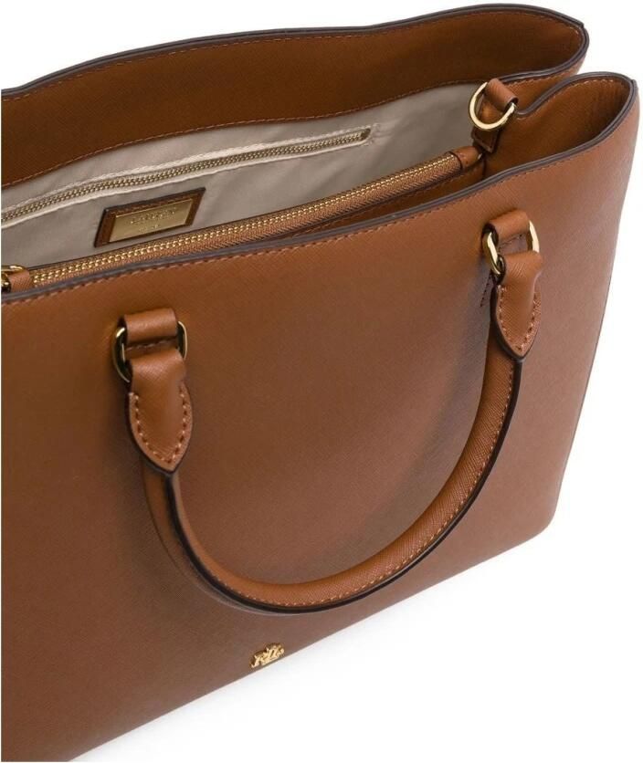 Ralph Lauren Damestas Lauren Hanna 37-Satchel-Large Oranje Orange Dames - Foto 3