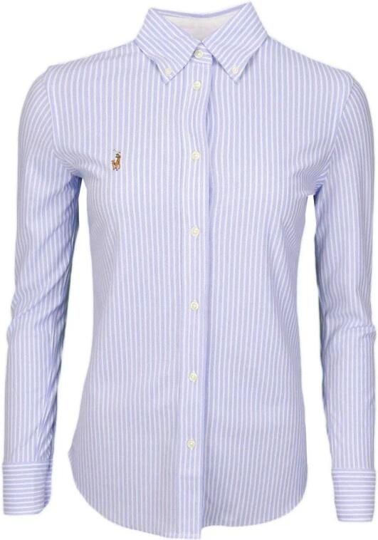Polo Ralph Lauren Blauwe Casual Katoenen Overhemd met Lange Mouwen Blue Dames - Foto 6