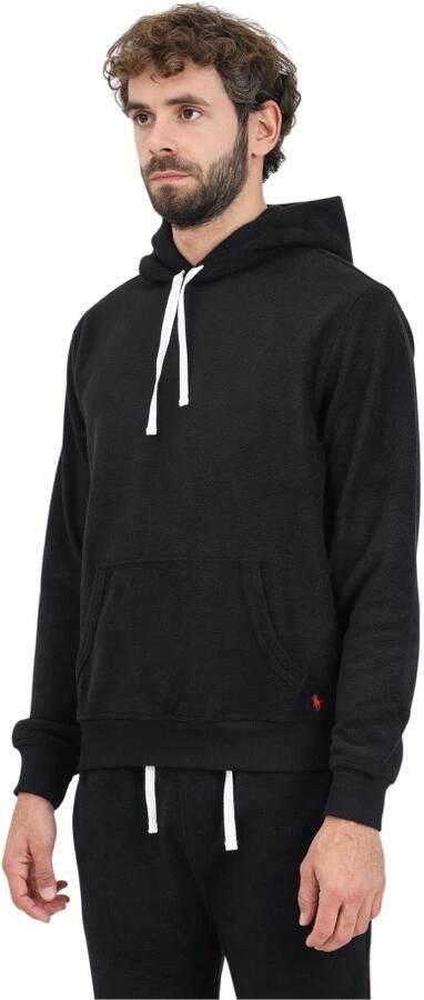Ralph Lauren Zwarte Polo Sweatshirt met capuchon en geborduurd logo Black Heren - Foto 2