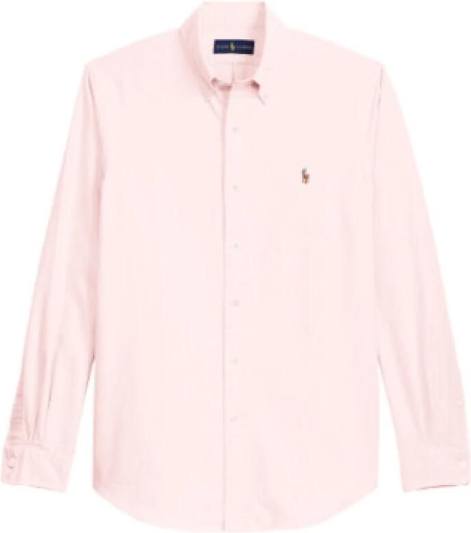Polo Ralph Lauren Roze Overhemd Licht en Natuurlijk Roze Pink Heren - Foto 4