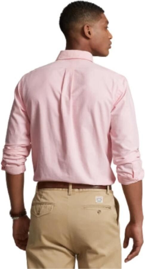 Polo Ralph Lauren Roze Overhemd Licht en Natuurlijk Roze Pink Heren - Foto 8