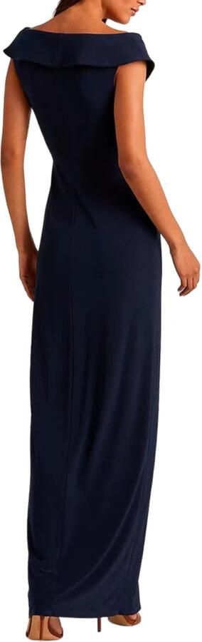 Lauren Ralph Lauren Avondjurk met knoopdetail model 'LEONIDAS' - Foto 5