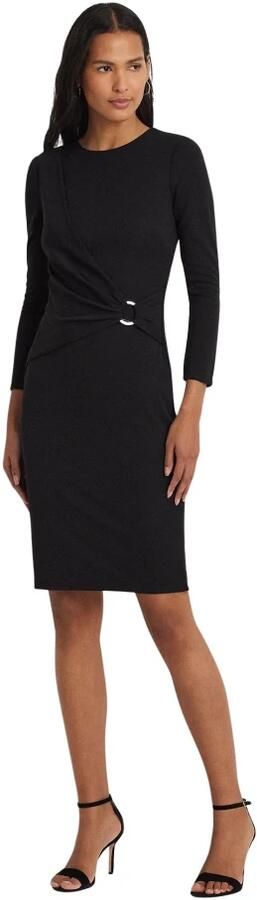 Lauren Ralph Lauren Knielange jurk in wikkellook model 'FABIANA' - Foto 2