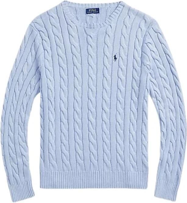 Polo Ralph Lauren Gebreide pullover met logopatch en kabelpatroon - Foto 4