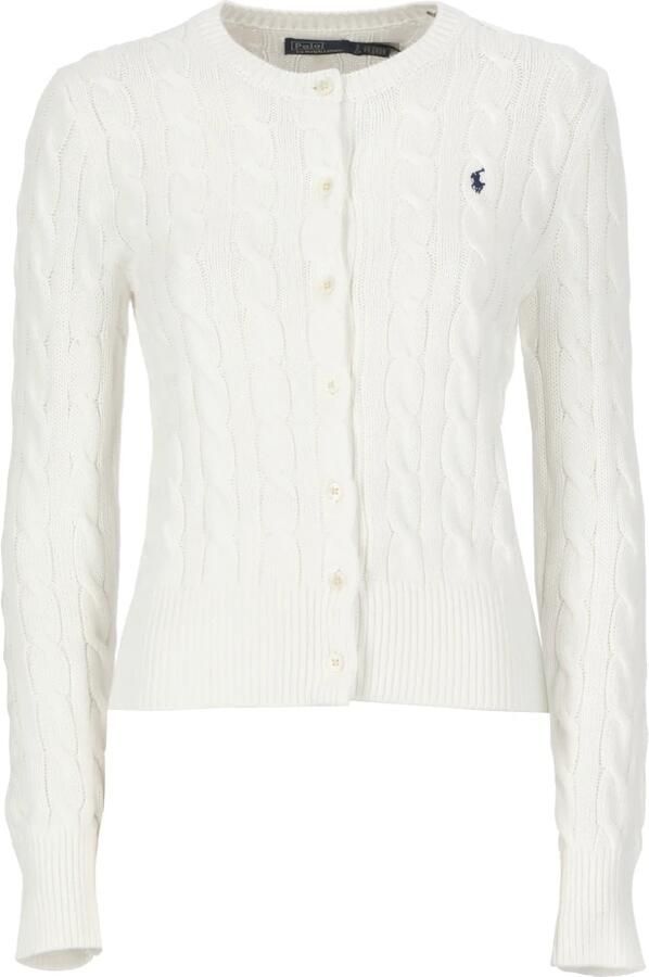 Polo Ralph Lauren Gebreide Cardigan met Logo Borduursel White Dames - Foto 10