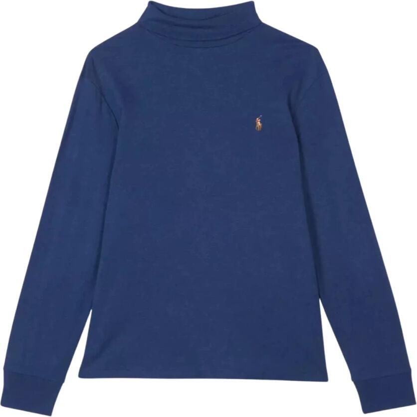 POLO Ralph Lauren coltrui met logo en borduursels spring navy heather - Foto 2