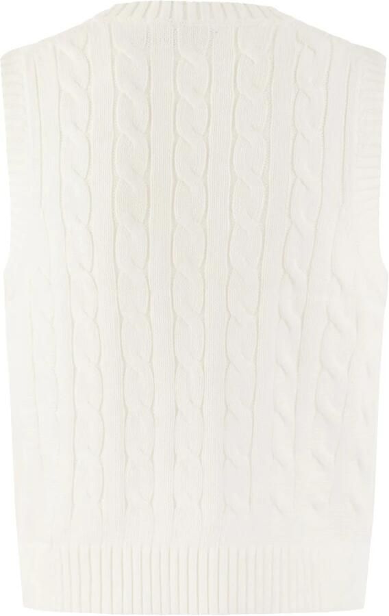 Polo Ralph Lauren Spencer van een mix van wol en kasjmier met V-hals - Foto 2