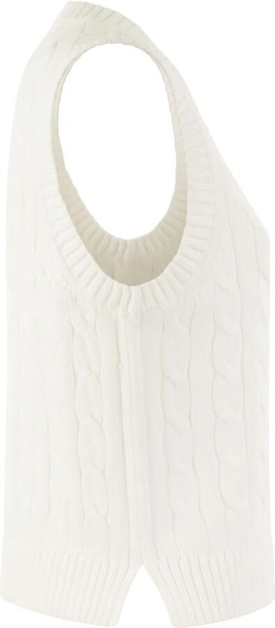 Polo Ralph Lauren Spencer van een mix van wol en kasjmier met V-hals - Foto 3