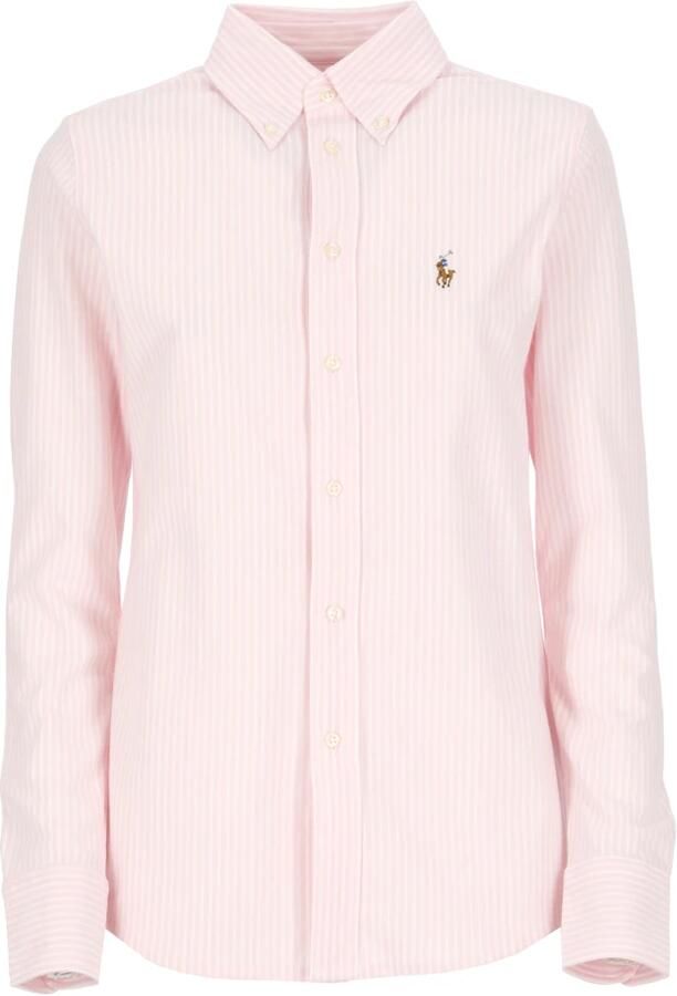 Polo Ralph Lauren Overhemdblouse met labelstitching model 'HEIDI' - Foto 3