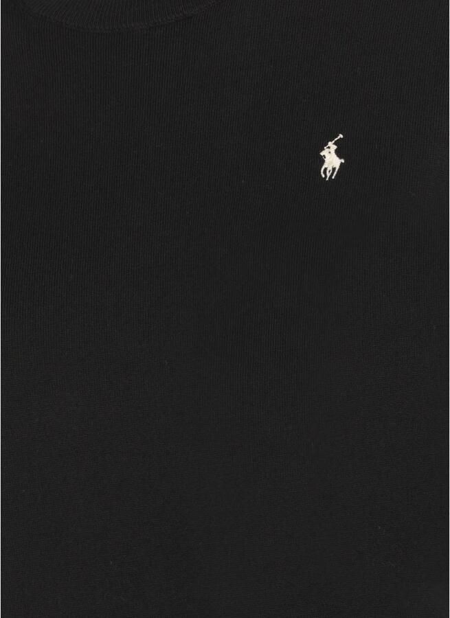 Polo Ralph Lauren Casual Zwarte Trui met Korte Mouwen Black Dames