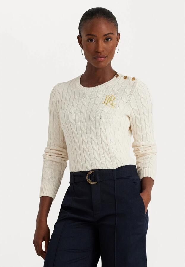Lauren Ralph Lauren Gebreide pullover met labelstitching model 'MONTIVA' - Foto 5
