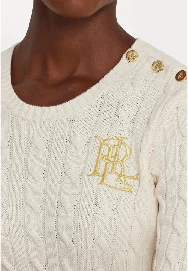 Lauren Ralph Lauren Gebreide pullover met labelstitching model 'MONTIVA' - Foto 4