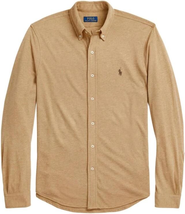 Polo Ralph Lauren Overhemd Lange Mouw CHEMISE AJUSTEE COL BOUTONNE EN POLO FEATHERWEIGHT - Foto 5