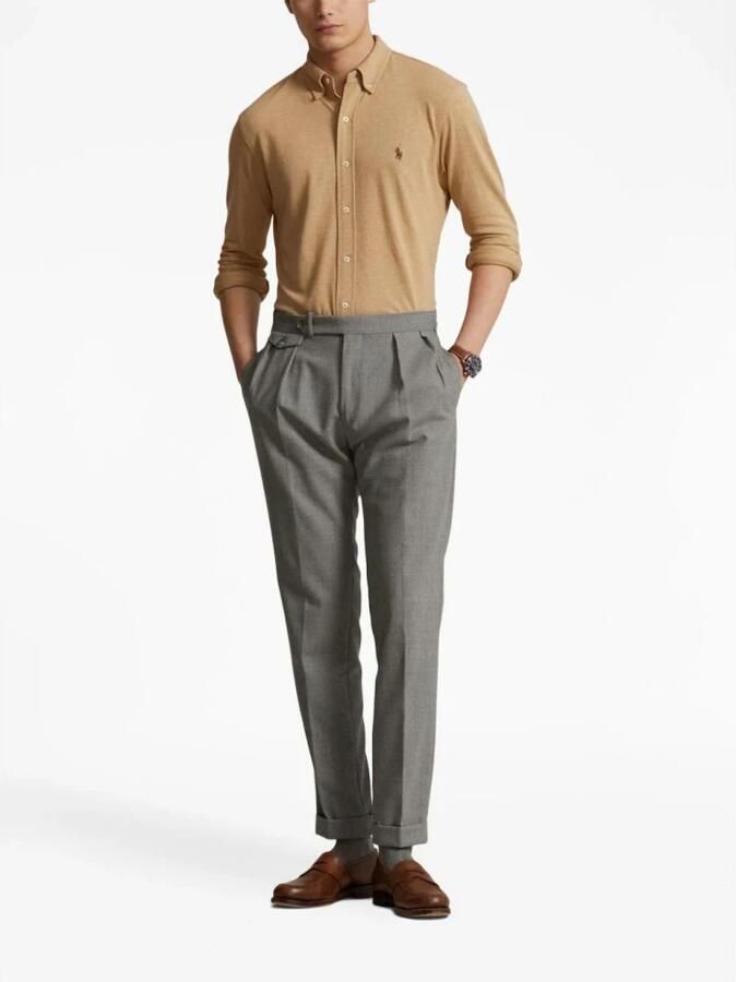 Polo Ralph Lauren Overhemd Lange Mouw CHEMISE AJUSTEE COL BOUTONNE EN POLO FEATHERWEIGHT - Foto 2