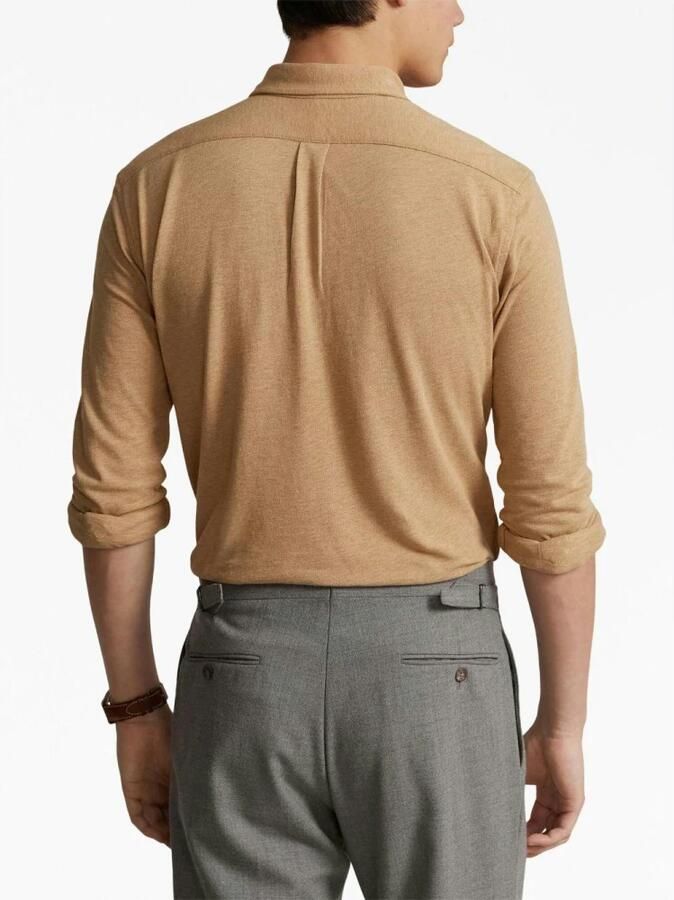 Polo Ralph Lauren Overhemd Lange Mouw CHEMISE AJUSTEE COL BOUTONNE EN POLO FEATHERWEIGHT - Foto 3