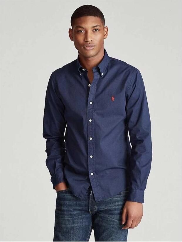 Polo Ralph Lauren Overhemd Lange Mouw CHEMISE COUPE DROITE EN VELOURS COTELE - Foto 3