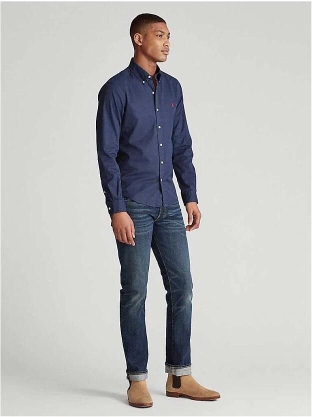 Polo Ralph Lauren Overhemd Lange Mouw CHEMISE COUPE DROITE EN VELOURS COTELE