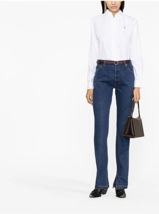 Ralph Lauren Witte Overhemd met Lange Mouwen en Knoopsluiting White Dames - Foto 5