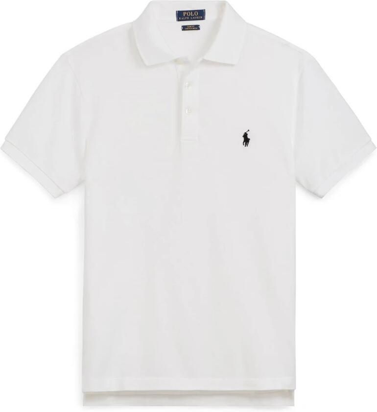 Ralph Lauren Klassiek Polo Shirt met Korte Mouwen White Heren