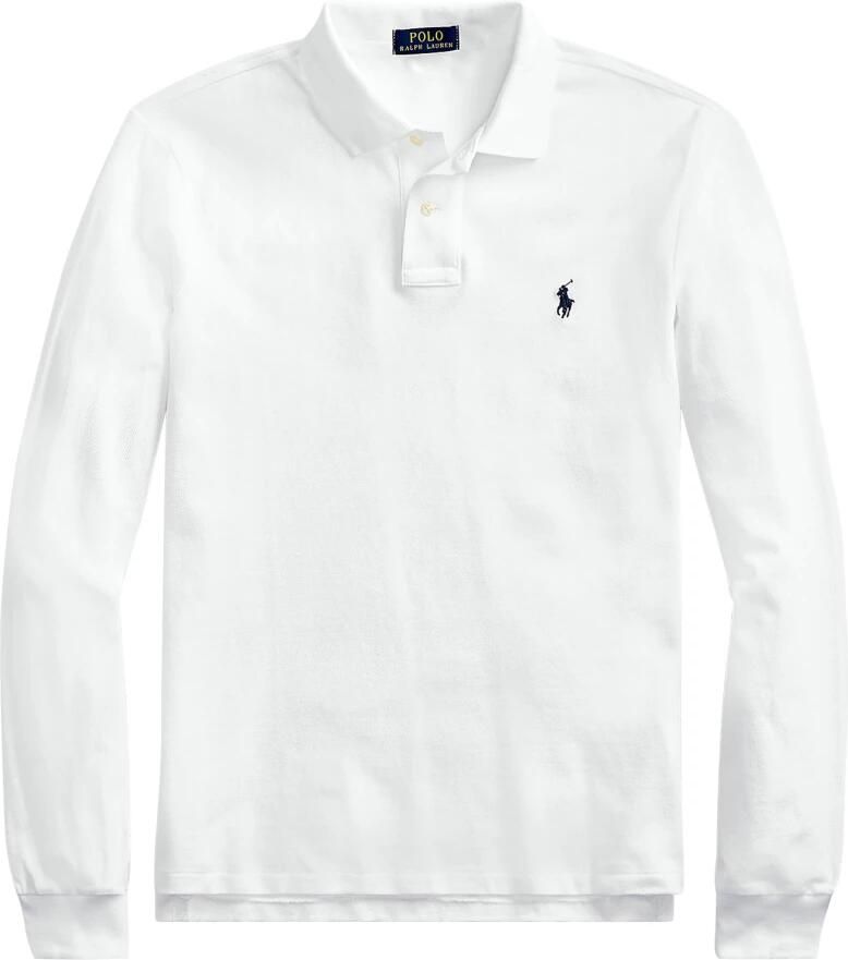 Polo Ralph Lauren Slim fit poloshirt in design met lange mouwen - Foto 4