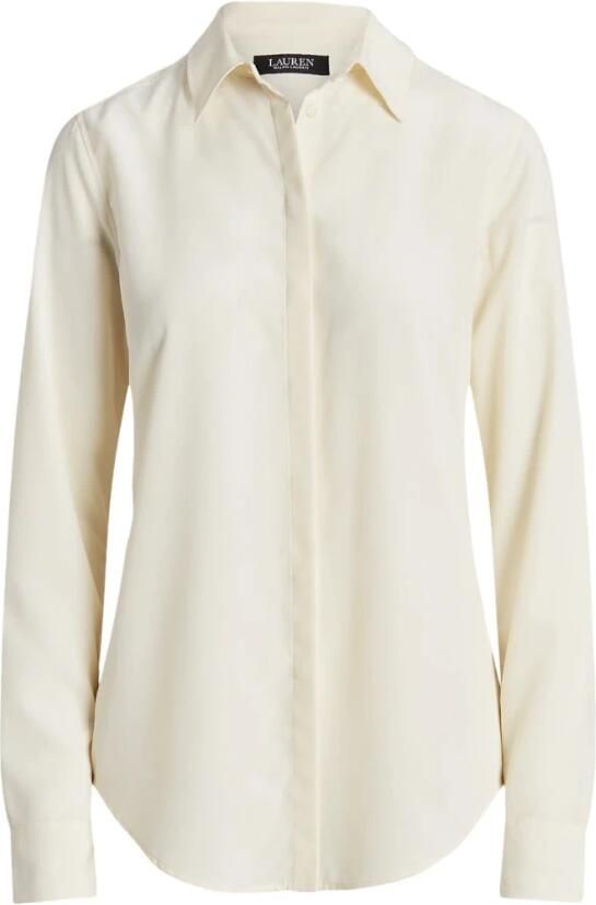 Lauren Ralph Lauren Overhemdblouse met blinde knoopsluiting model 'KRISTY' - Foto 12