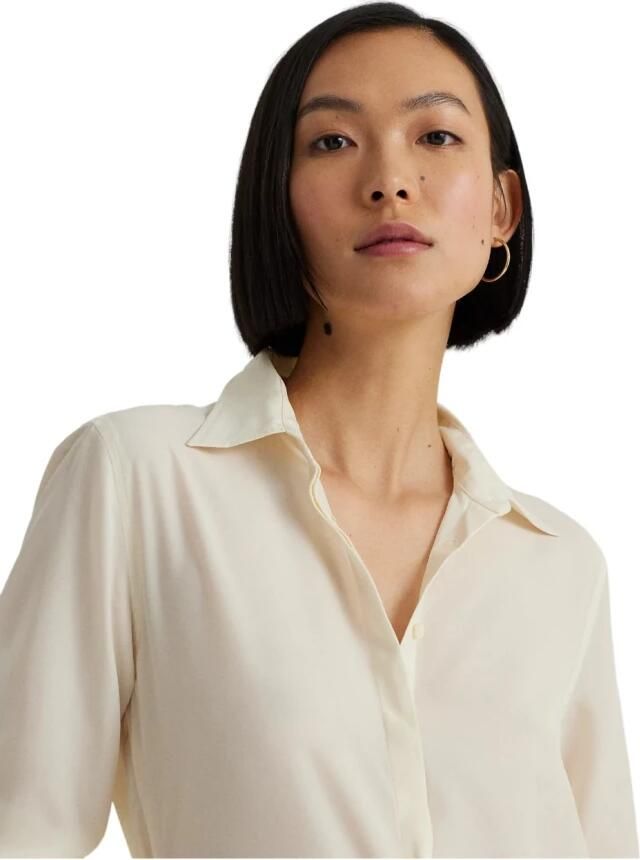 Lauren Ralph Lauren Overhemdblouse met blinde knoopsluiting model 'KRISTY'