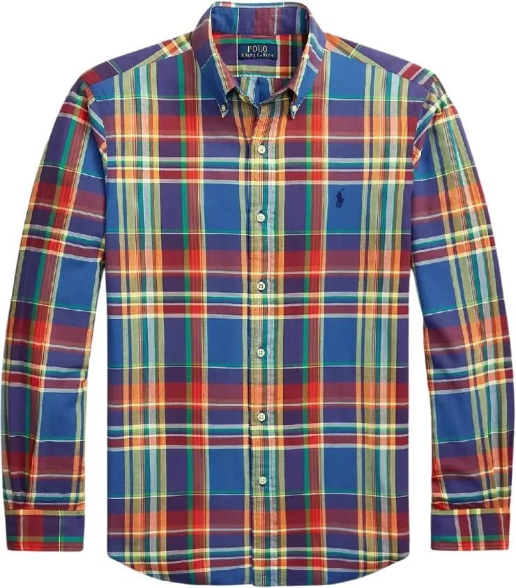 Ralph Lauren Kleurrijk Geruit Custom Fit Overhemd Multicolor Heren