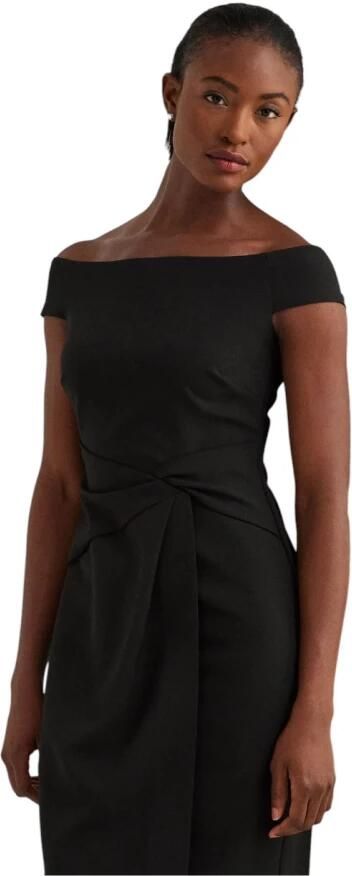 Lauren Ralph Lauren Knielange cocktailjurk met knoopdetail model 'SARAN' - Foto 2