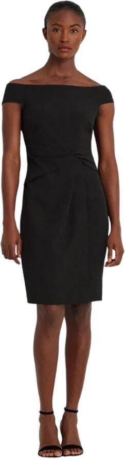 Lauren Ralph Lauren Knielange cocktailjurk met knoopdetail model 'SARAN' - Foto 5