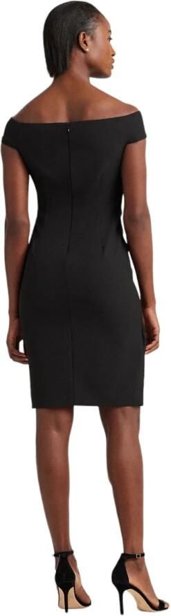 Lauren Ralph Lauren Knielange cocktailjurk met knoopdetail model 'SARAN' - Foto 3