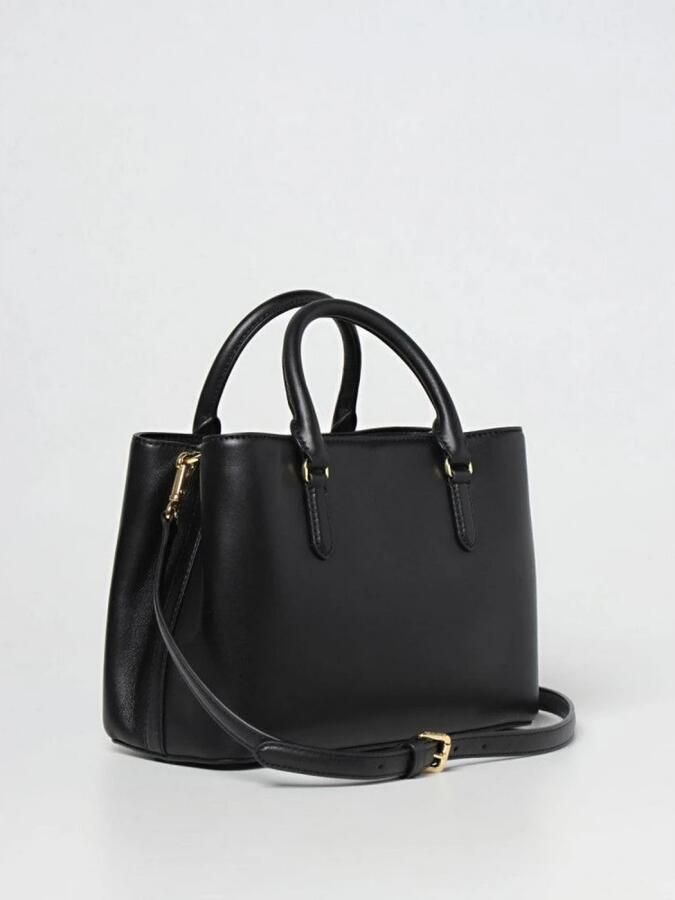 Ralph Lauren Zwarte Leren Handtas met Meerdere Compartimenten Black Dames - Foto 11