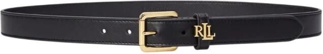 Lauren Ralph Lauren Smalle leren riem met logolus