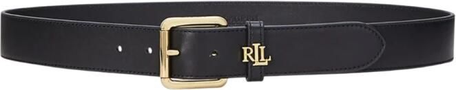 Lauren Ralph Lauren Leren riem met labelapplicatie model 'LOGO KEEPER'